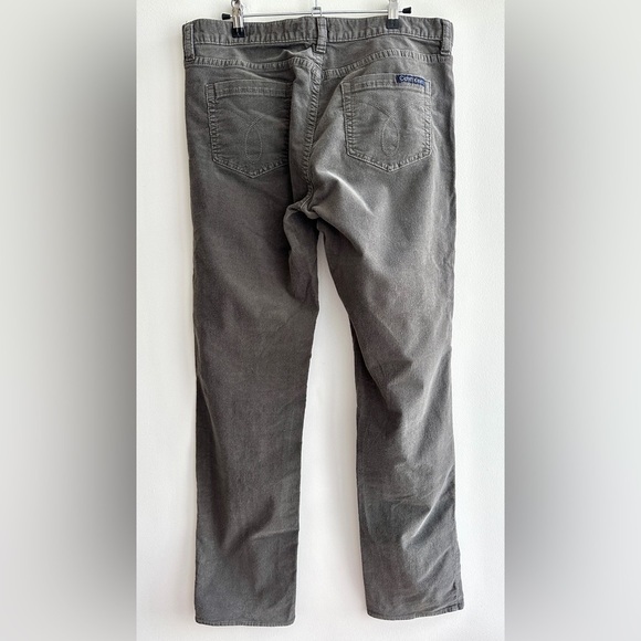 Calvin Klein Jeans Gray Corduroy Straight Leg Pants, Size 12 - Picture 10 of 15